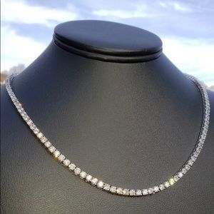 White Gold Tennis Chain